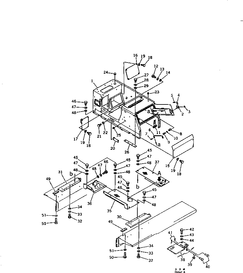 BOX ASS'Y,(FOR WINCH) 134-960-0010 KOMATSU