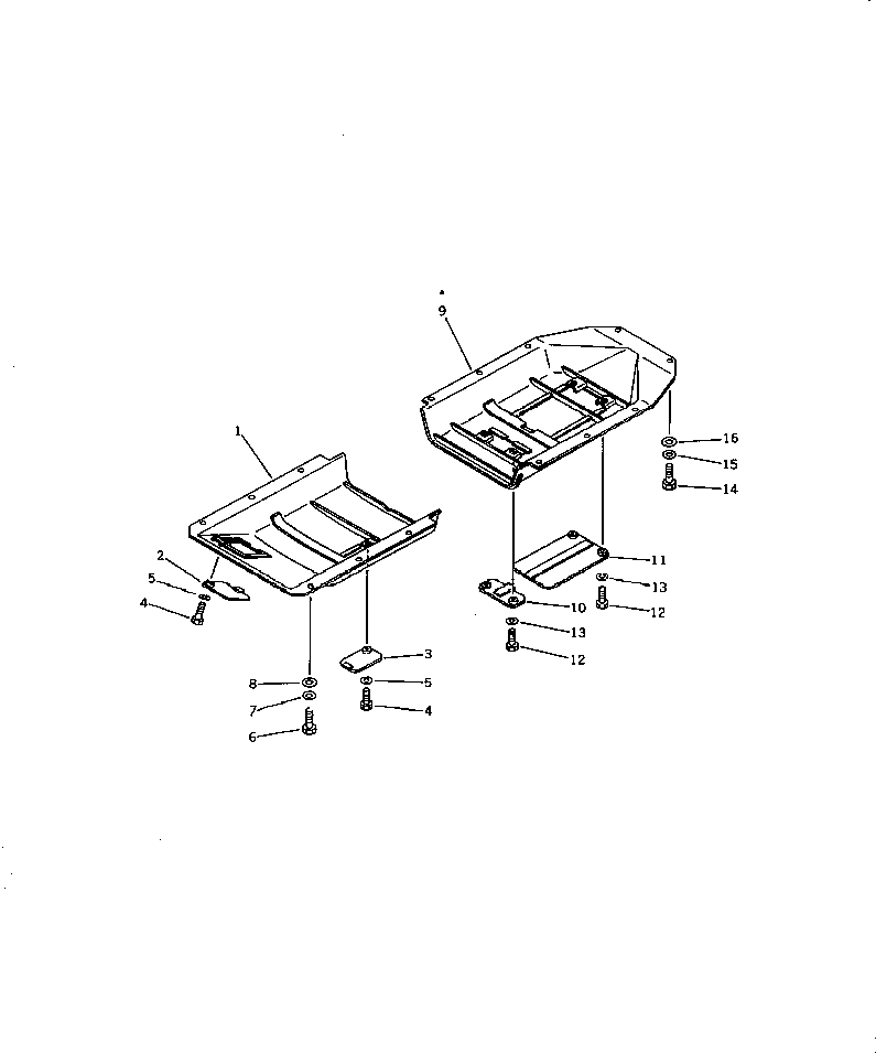 GUARD,REAR 130-54-73121 KOMATSU
