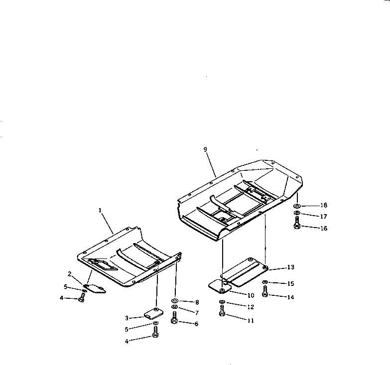 GUARD,FRONT 13F-54-23110 KOMATSU