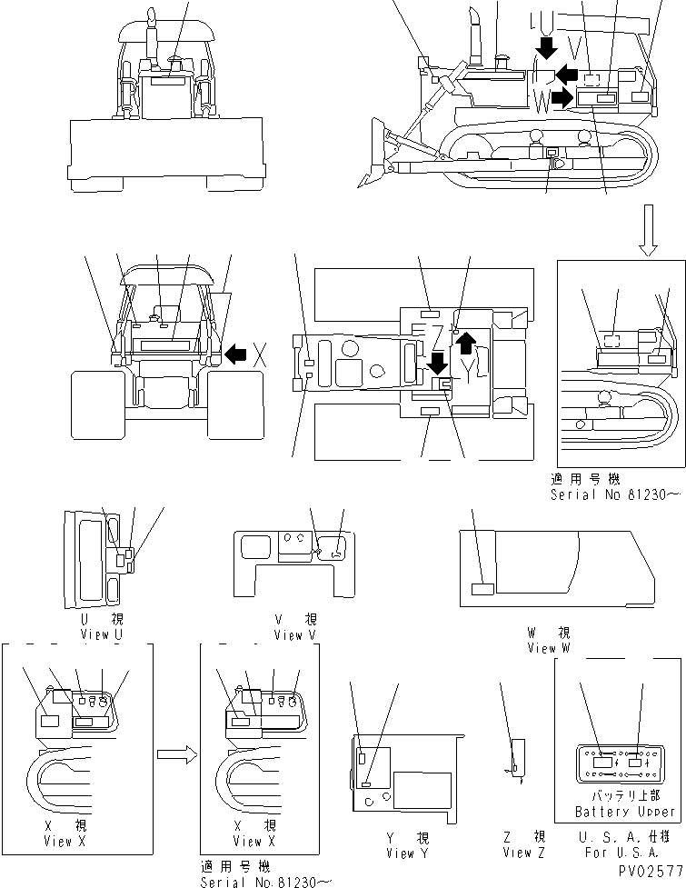 PLATE, MARK,WHITE BELT 134-54-35170 KOMATSU