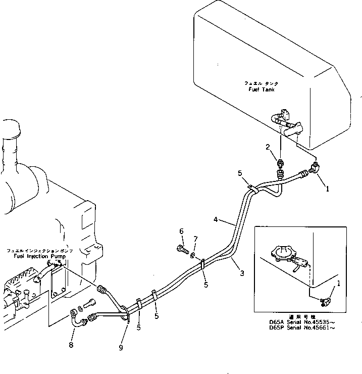 HOSE,(INCOMBUSTIBLE) 07103-A0324 KOMATSU