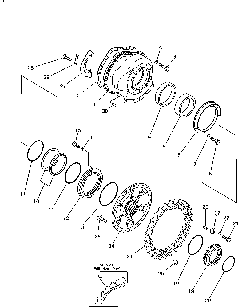 TEETH,(WITH NOTCH) 144-27-51150 KOMATSU
