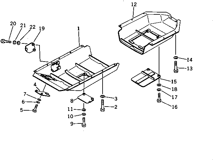 GUARD,FRONT 144-54-61380 KOMATSU