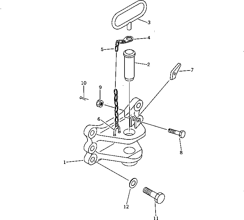 DRAWBAR ASS'Y 144-69-11260 KOMATSU