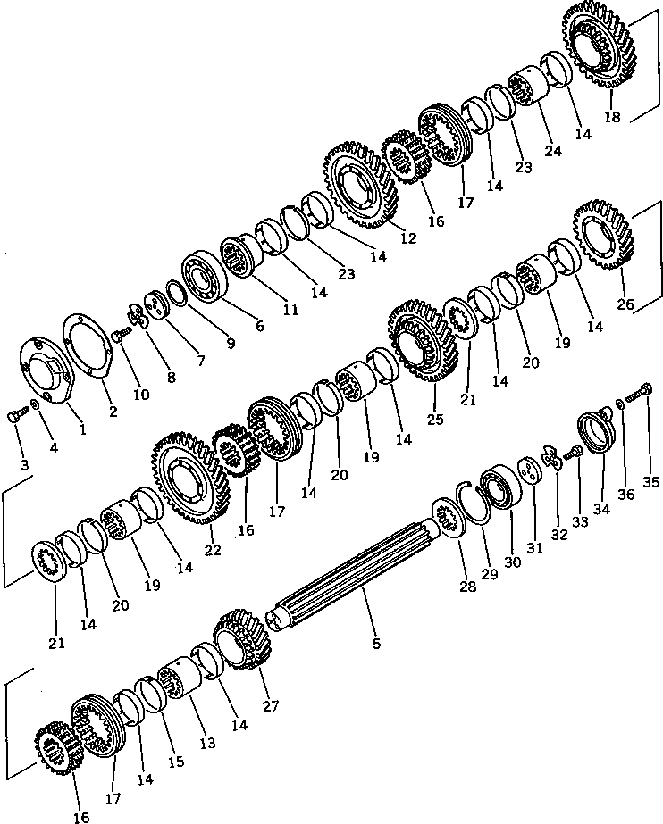 GASKET,COVER 141-14-35412 KOMATSU