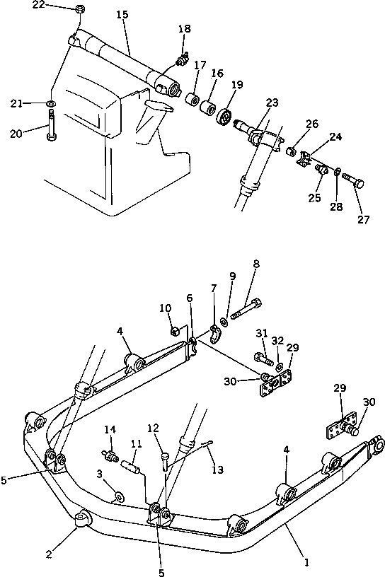 C-FRAME ASS'Y 144-854-0041 KOMATSU