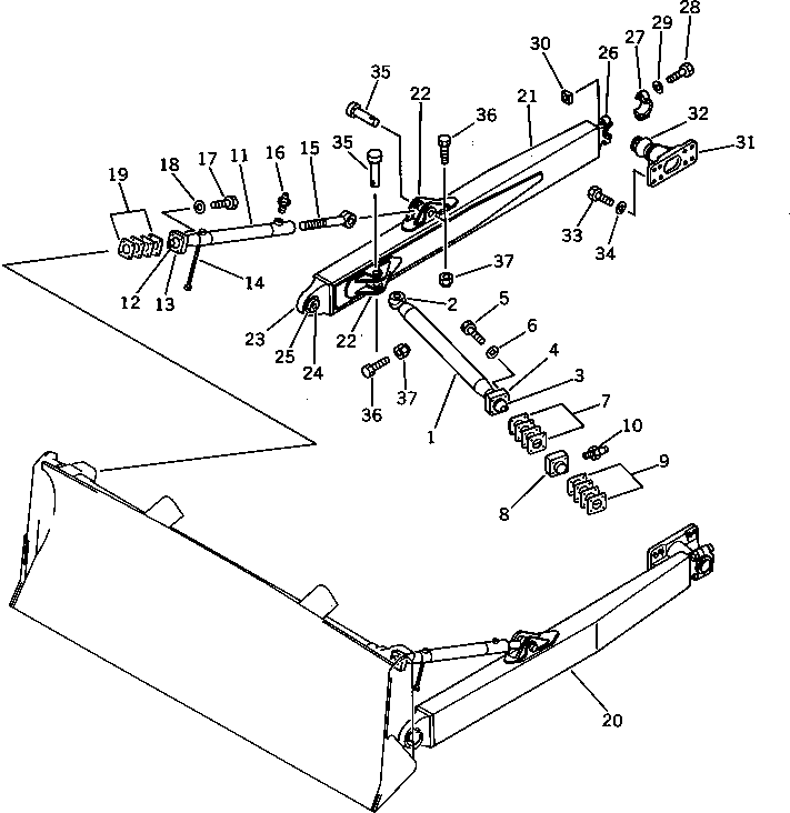 FRAME ASS'Y,R.H. 144-920-0141 KOMATSU