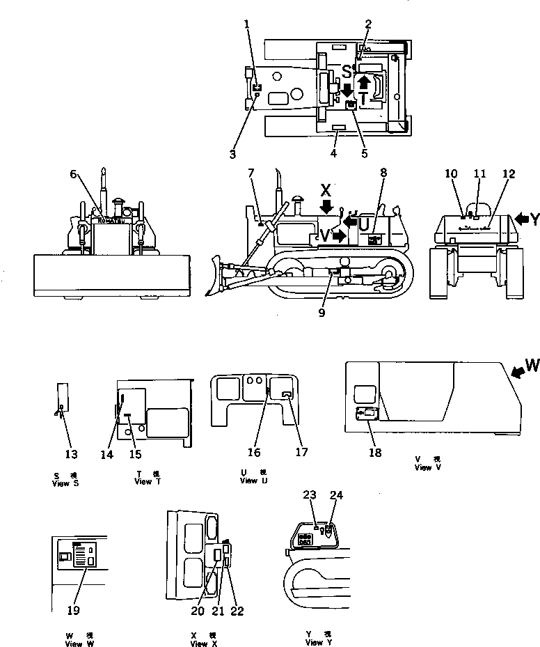 PLATE, MARK,D65E 09691-05655 KOMATSU
