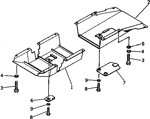 GUARD,FRONT 113-54-25110 KOMATSU