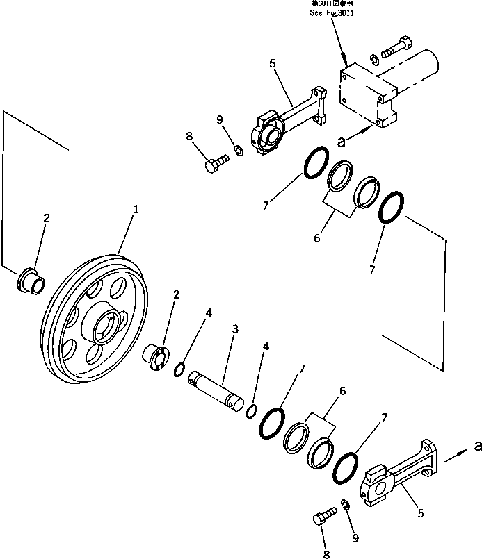 Уплотнительное кольцо в сборе 140-30-00410 KOMATSU