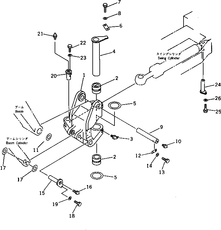 SWING BRACKET ASS'Y 20T-70-00350 KOMATSU