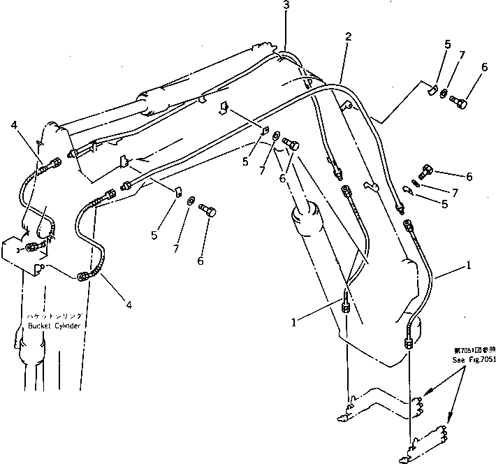 Шланг 20T-62-56150 KOMATSU