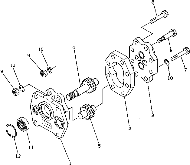 PUMP ASS'Y (FAL10) 07421-71401 KOMATSU