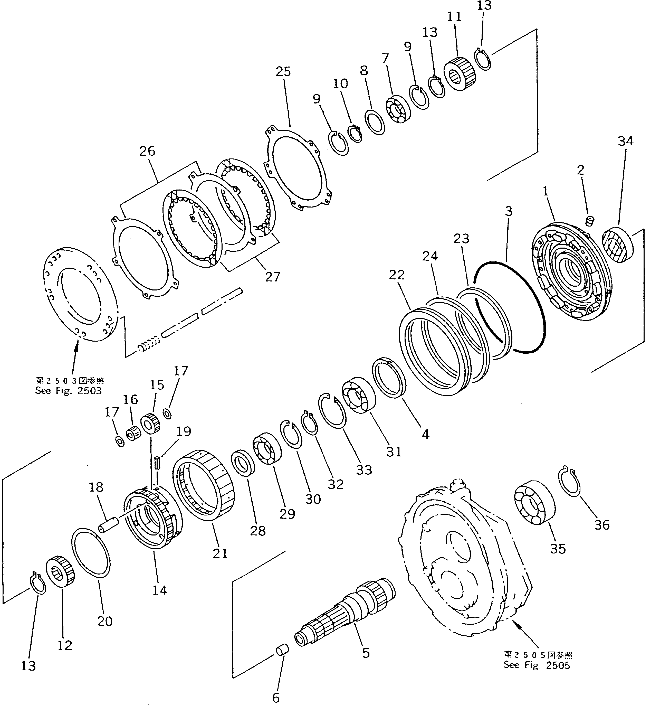 Подшипник 06001-06008 KOMATSU
