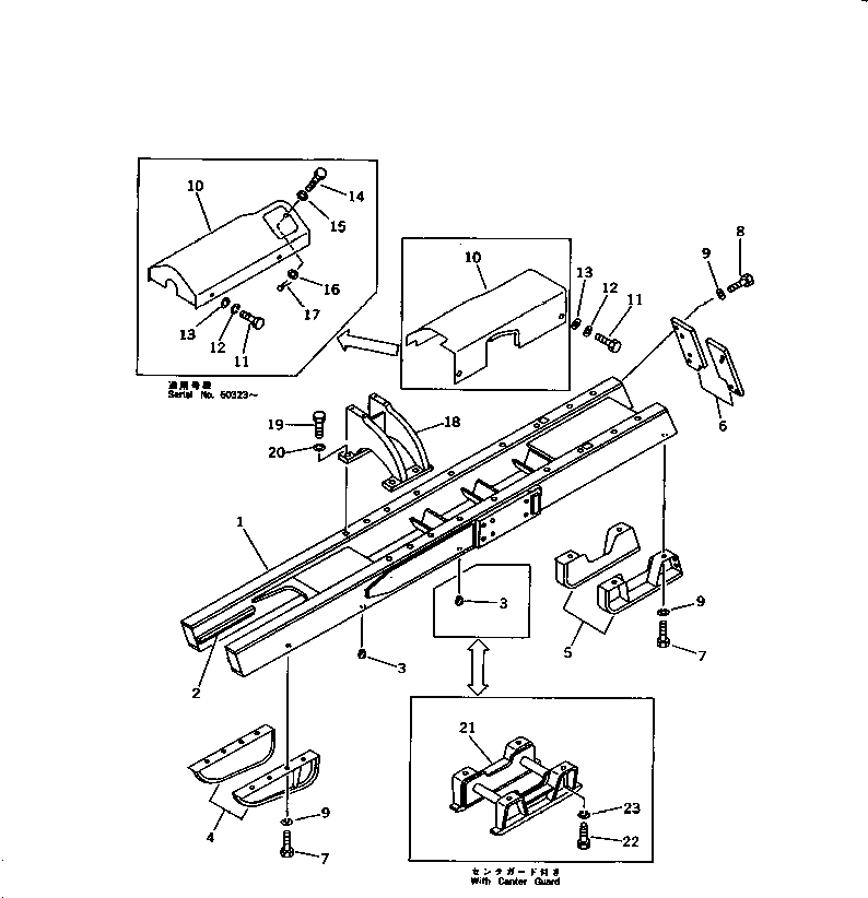 FRAME,TRACK, L.H. 10F-30-21110 KOMATSU