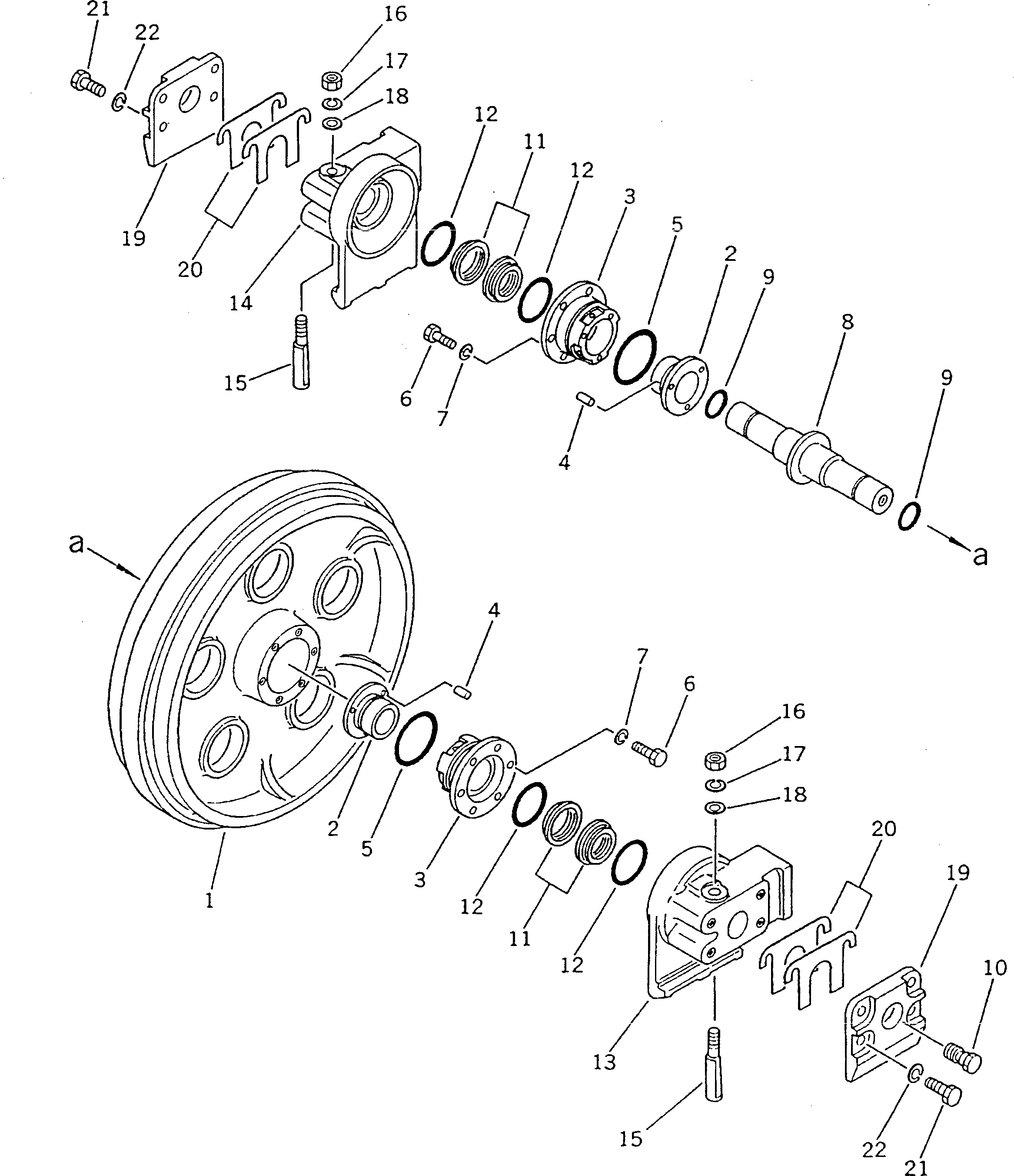 IDLER ASS'Y 101-30-00160 KOMATSU