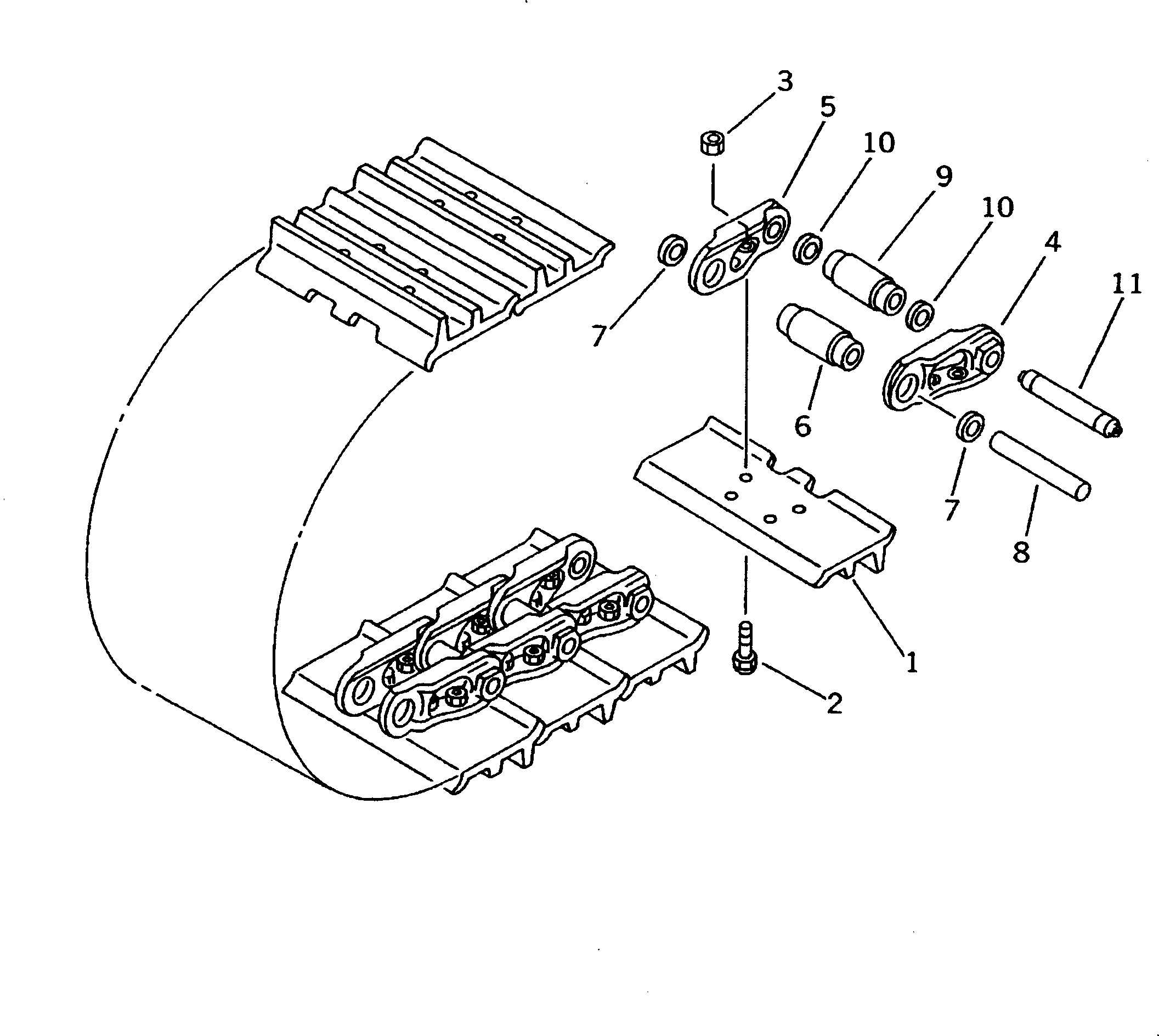 Башмак гусеницы 102-32-11331 KOMATSU