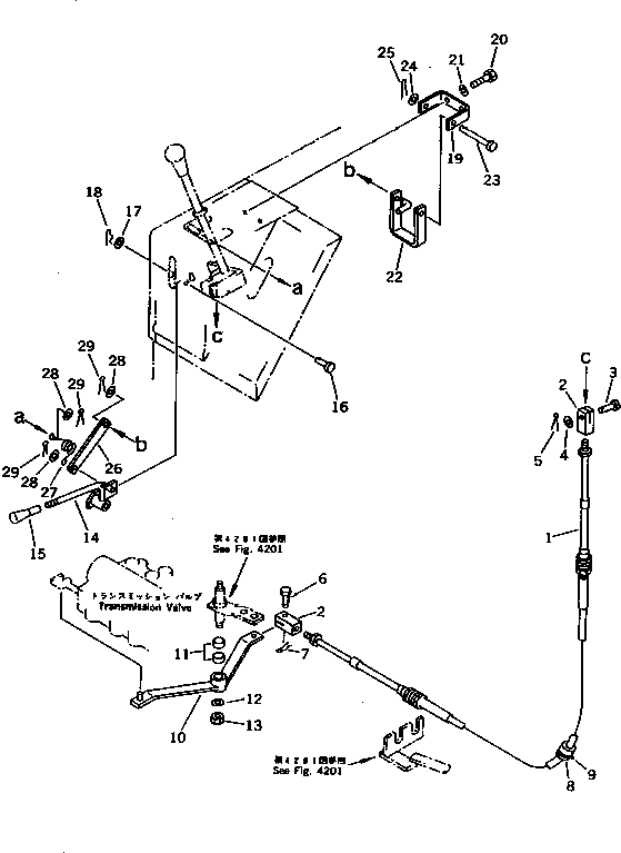 Кабель 103-43-34320 KOMATSU