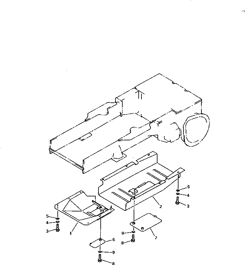 GUARD,REAR 103-54-35120 KOMATSU