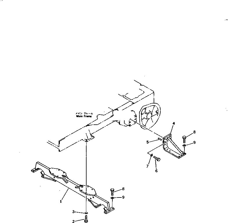 BAR,CROSS 10G-50-22210 KOMATSU