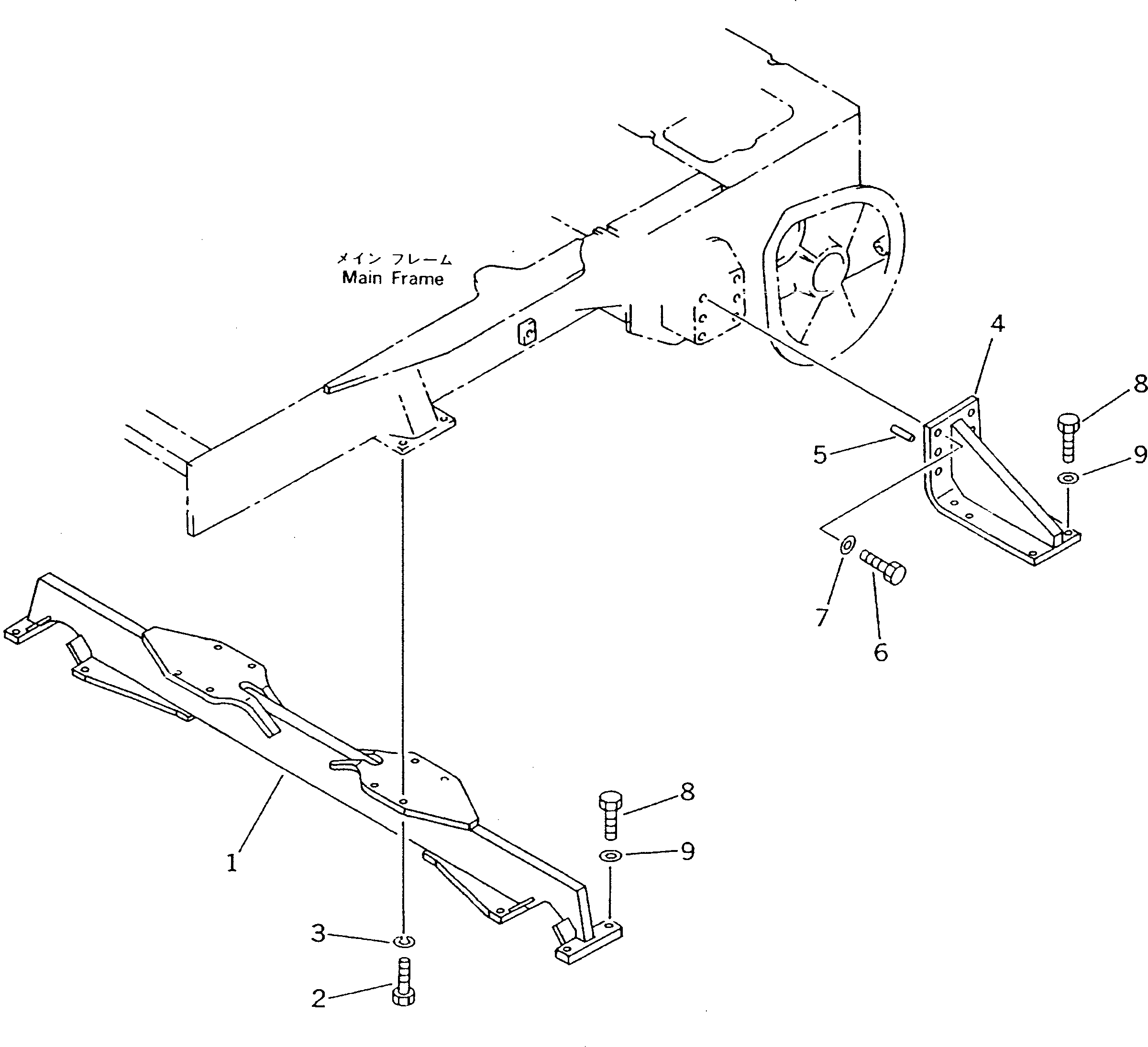 BAR,CROSS 10G-50-23110 KOMATSU