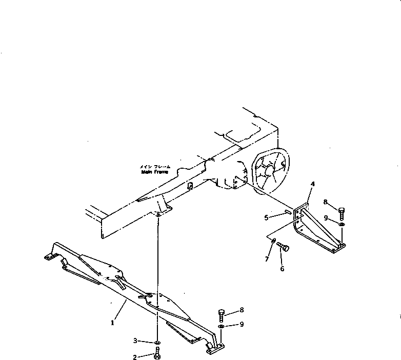 CROSS BAR,CROSS 10F-50-21110 KOMATSU