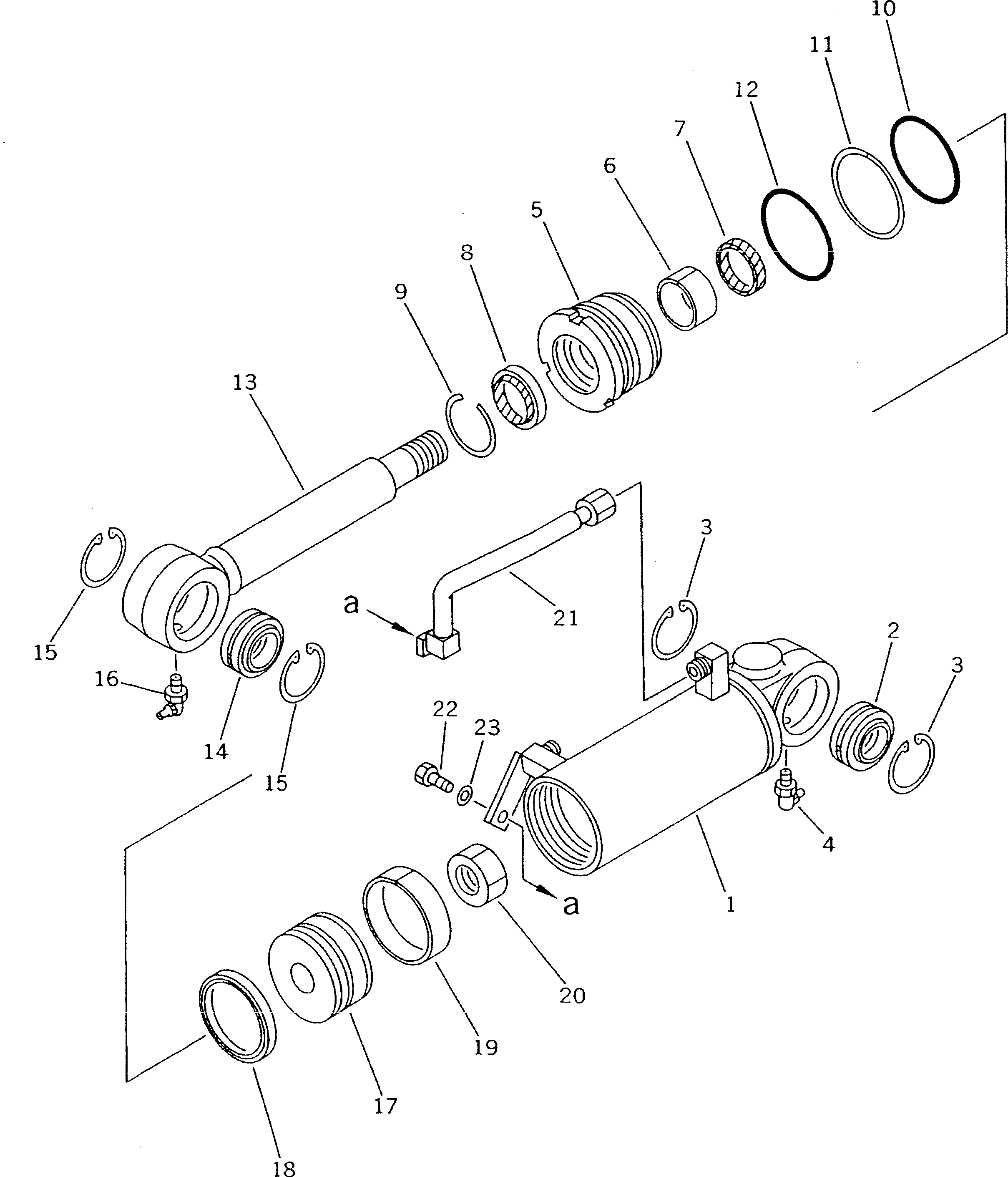 CYLINDER ASS'Y,TILT 101-63-02040 KOMATSU