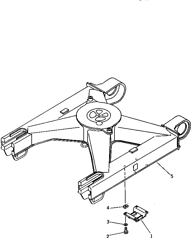 SEAT,(FOR CENTER GUARD) (WELDED) 203-30-36280 KOMATSU