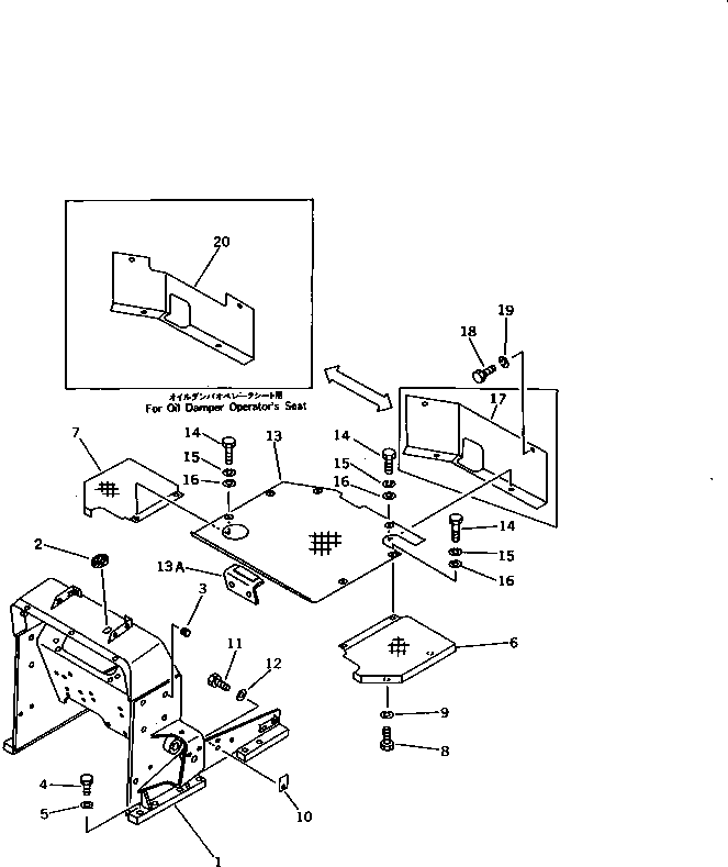 FRAME,LOADER 104-54-39110 KOMATSU