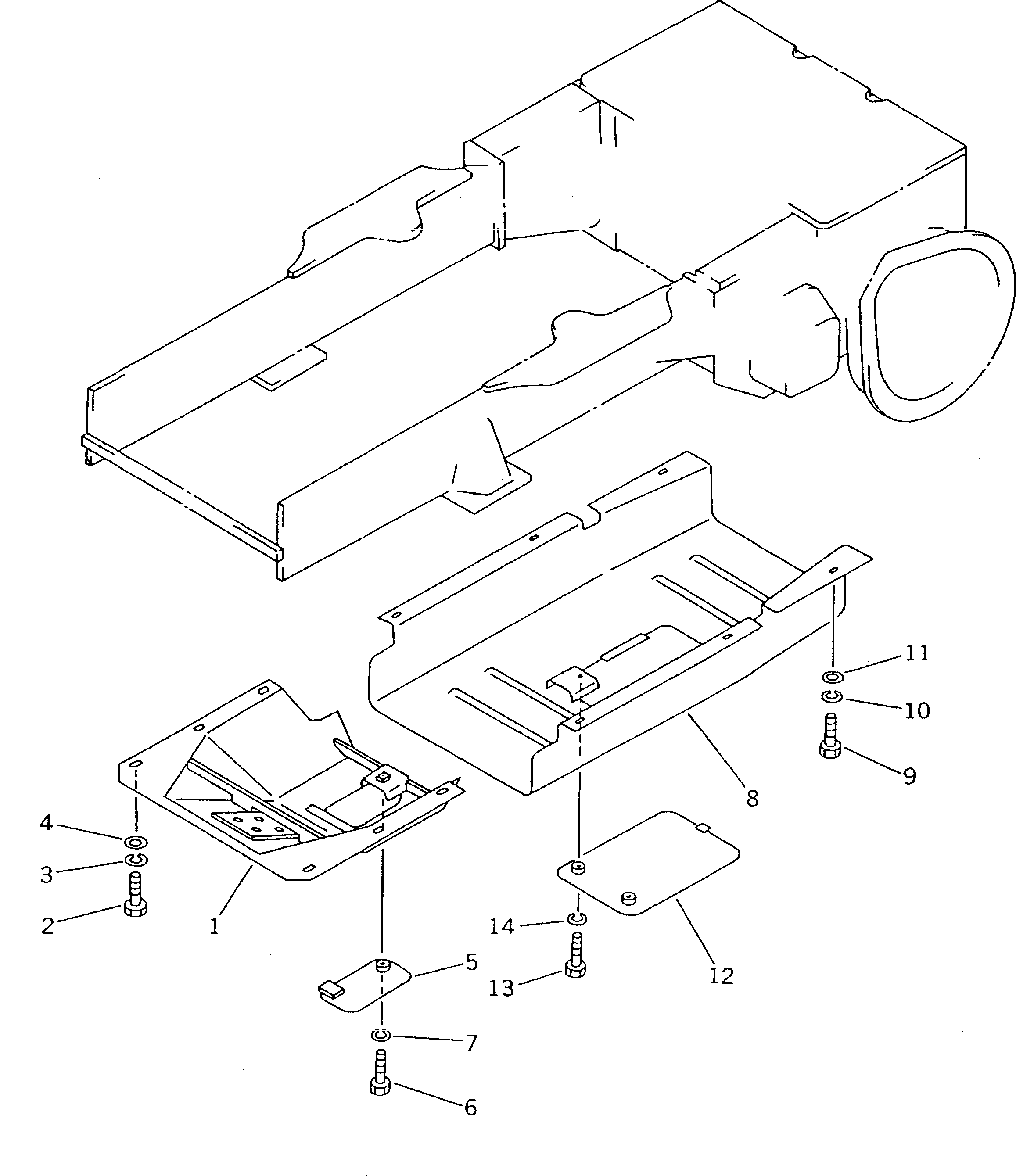 GUARD,REAR 103-54-35320 KOMATSU