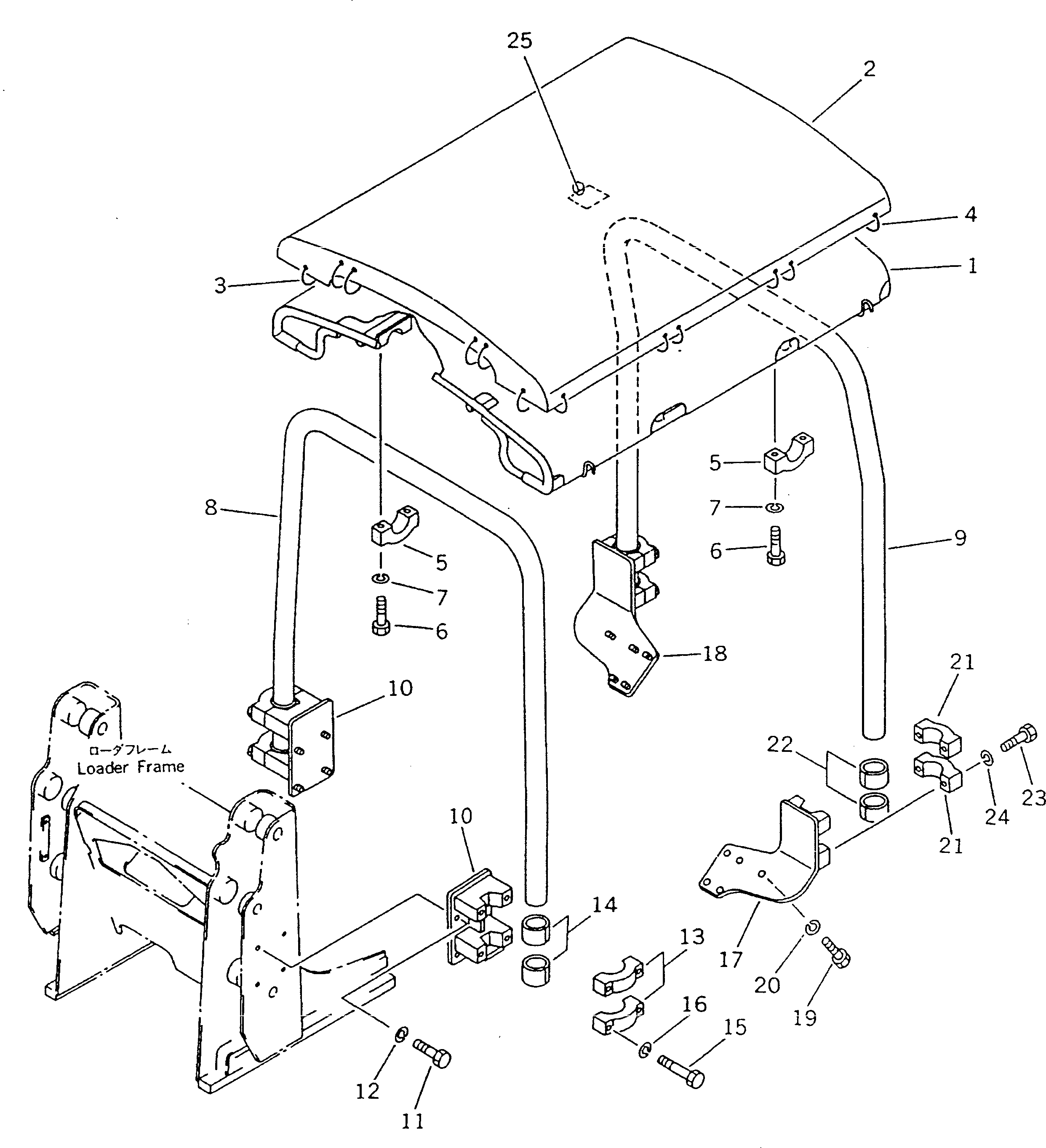 POLE,FRONT 103-Z73-1111 KOMATSU