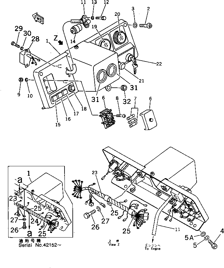 Панель 114-06-42110 KOMATSU