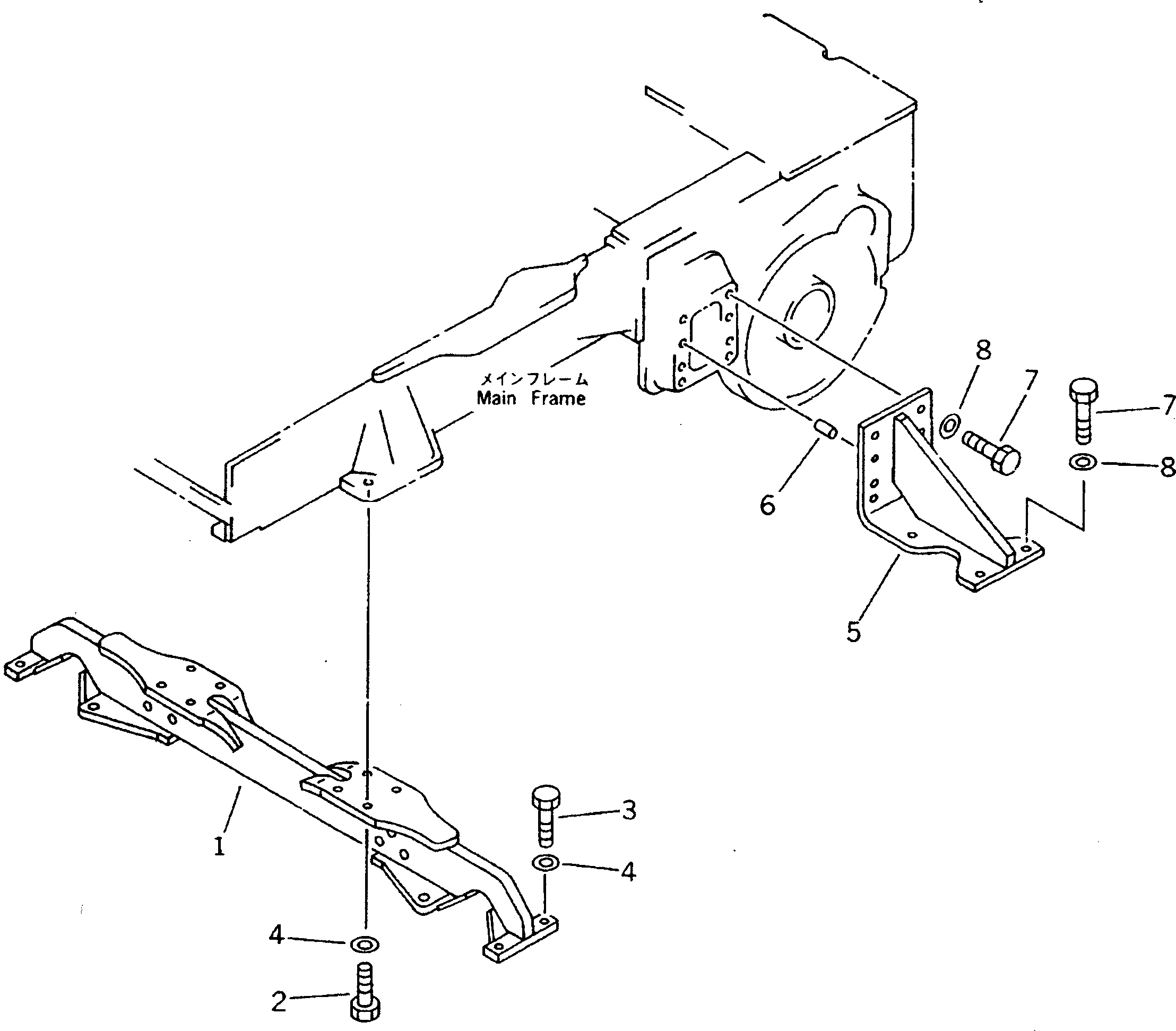 BAR,CROSS 11K-50-41110 KOMATSU