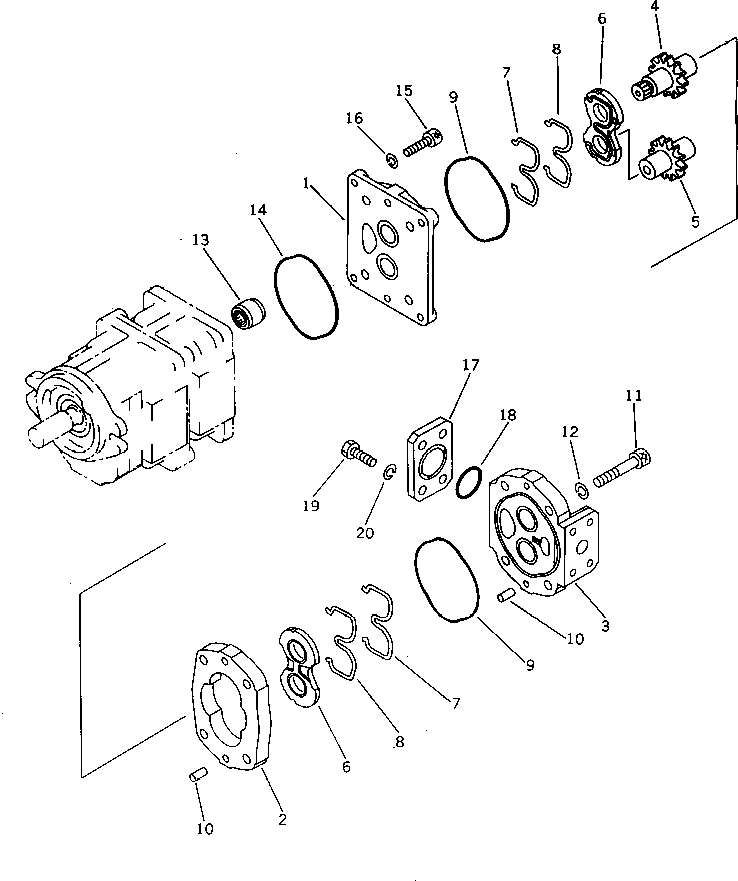 PUMP ASS'Y,(LBR 10) 705-72-21530 KOMATSU
