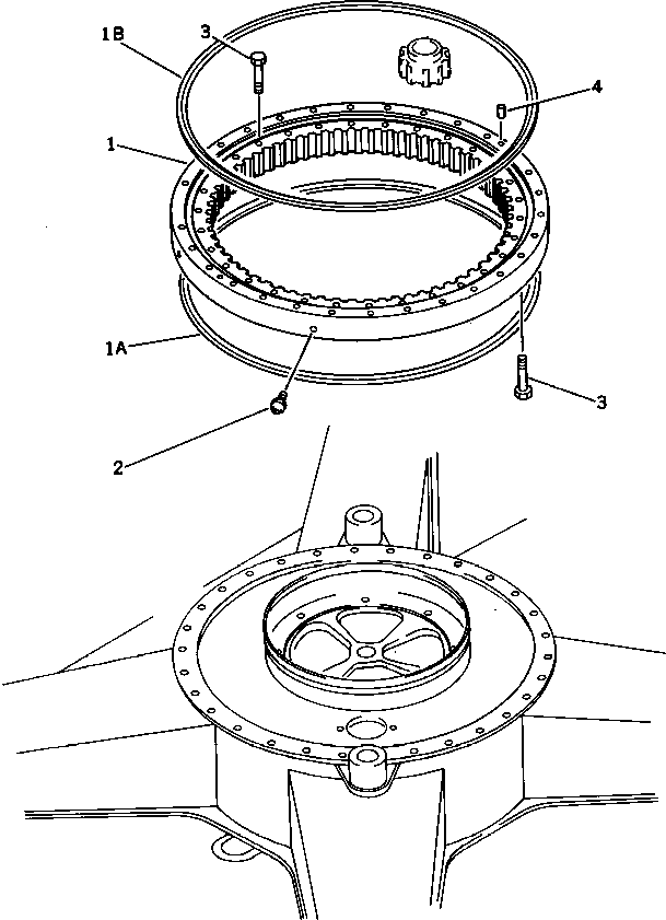 CIRCLE,SWING 203-25-41300 KOMATSU