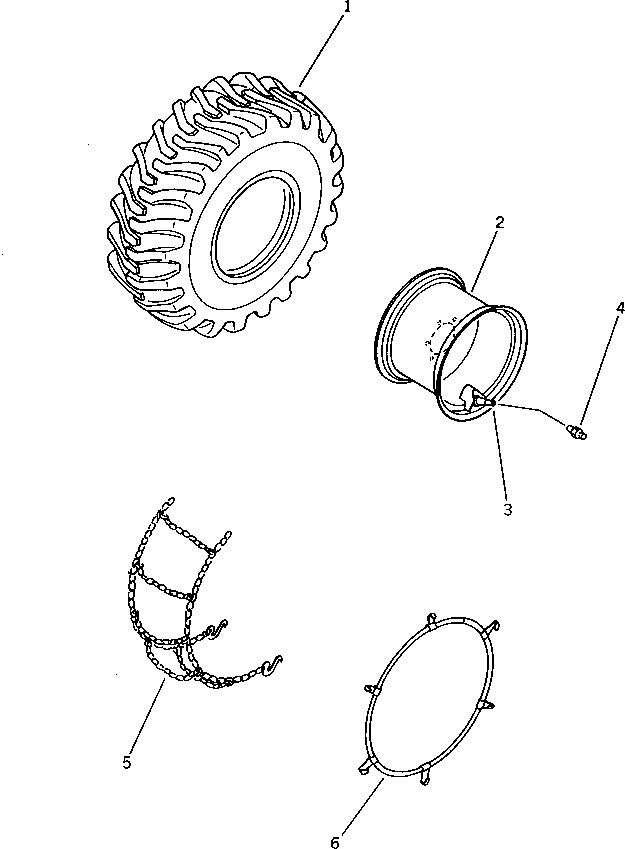 TIRE,(TUBELESS) 363-30-11210 KOMATSU
