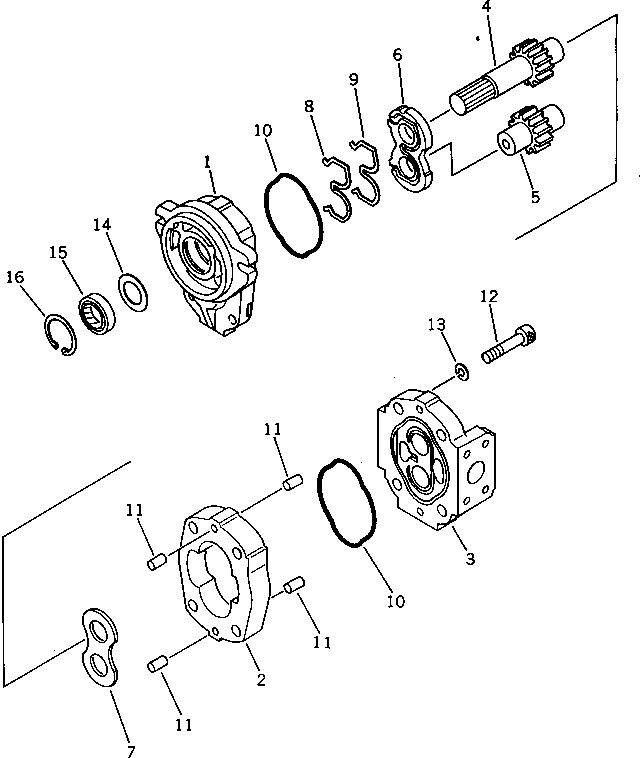 STEERING PUMP ASS'Y,(LAR12) 705-62-22010 KOMATSU