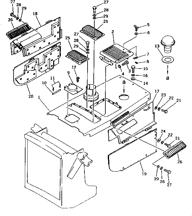 HOOD,ENGINE 134-A62-1750 KOMATSU