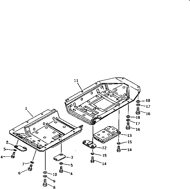 GUARD,REAR 130-A62-3940 KOMATSU