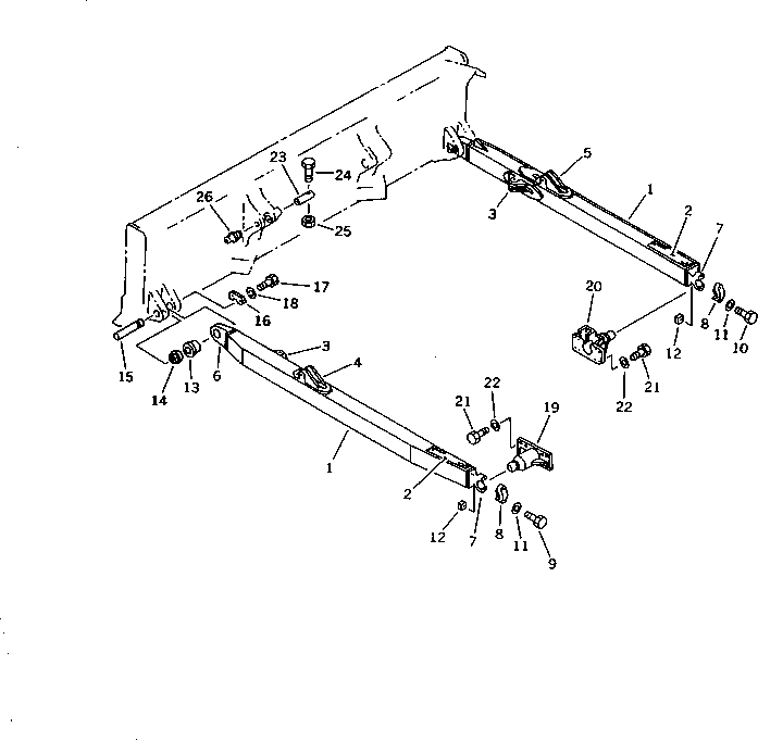 FRAME ASS'Y,L.H. 134-A62-0100 KOMATSU
