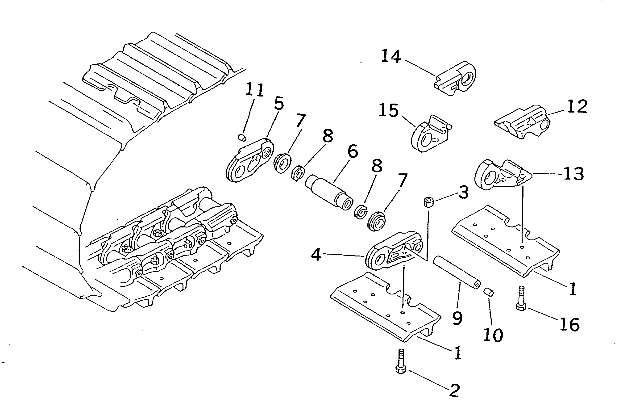 Башмак гусеницы 144-32-11490 KOMATSU