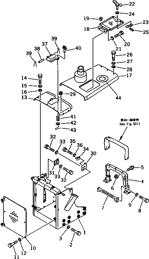 GUARD,RADIATOR 144-54-61112 KOMATSU