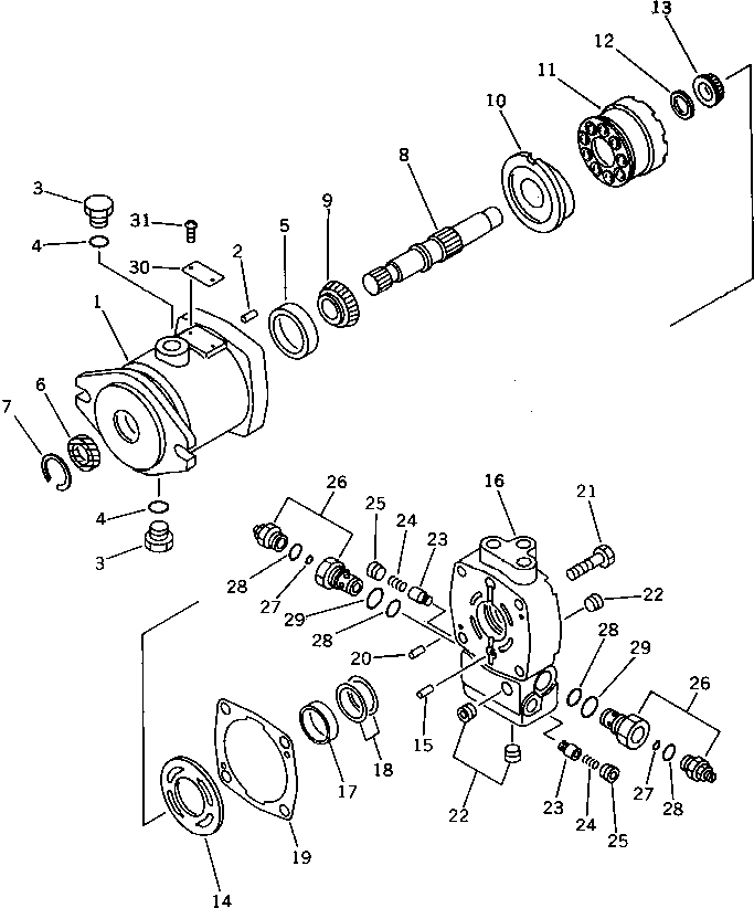 DRIVE SHAFT ASS'Y STEE0099B KOMATSU