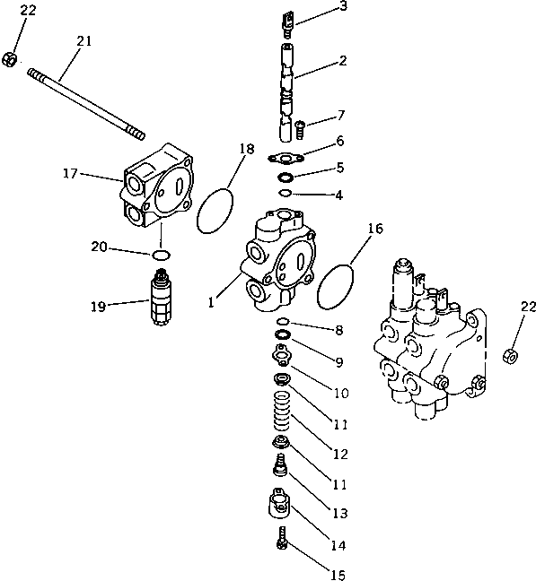 INLET SECTION ASS'Y KB21013-20161 KOMATSU
