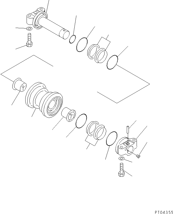опорный каток в сборе 203-30-00140 KOMATSU