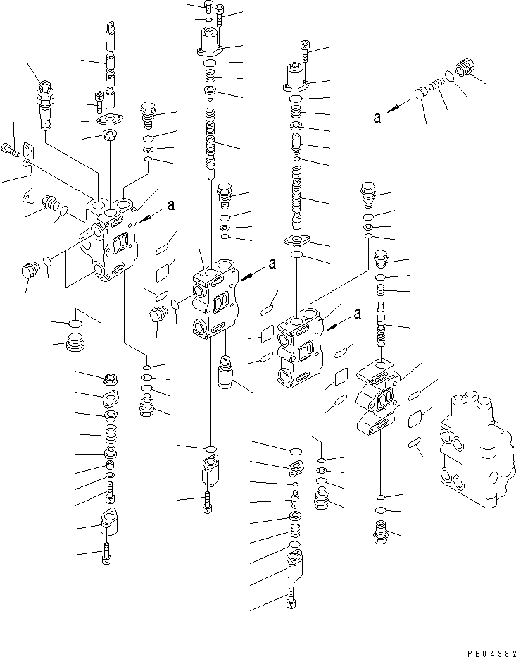 VALVE ASS'Y,L.H. 700-86-45001 KOMATSU