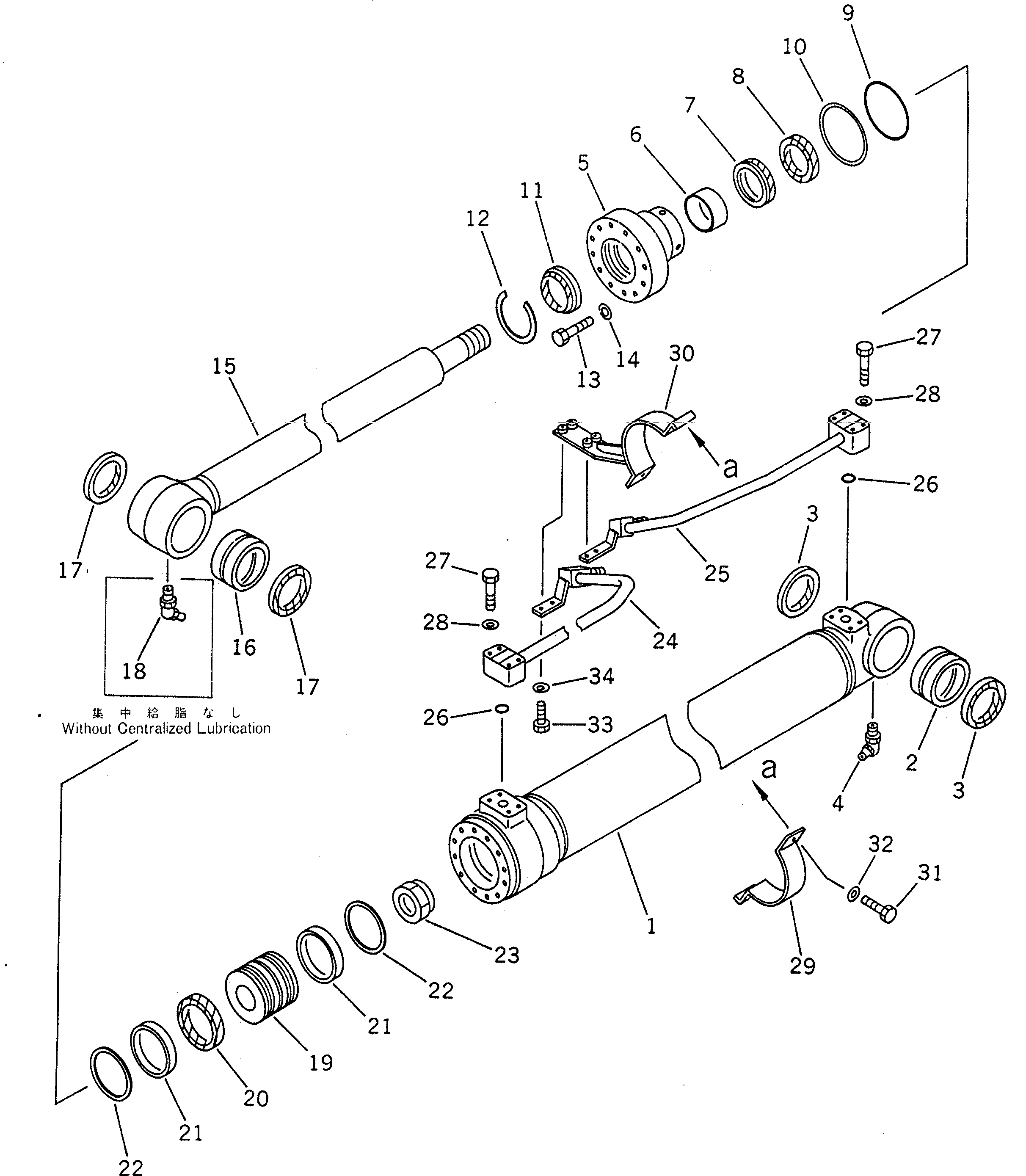 CYLINDER ASS'Y,BOOM 202-63-02100 KOMATSU