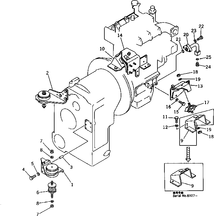 Амортизирующая подушка 362-01-22212 KOMATSU