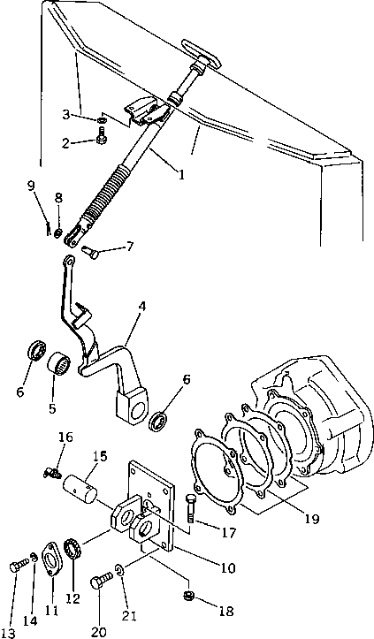 BRACKET \ 362-43-16111 KOMATSU