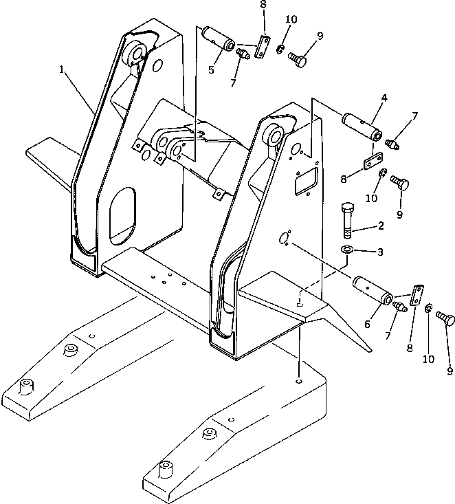 FRAME,SIDE 362-70-23110 KOMATSU